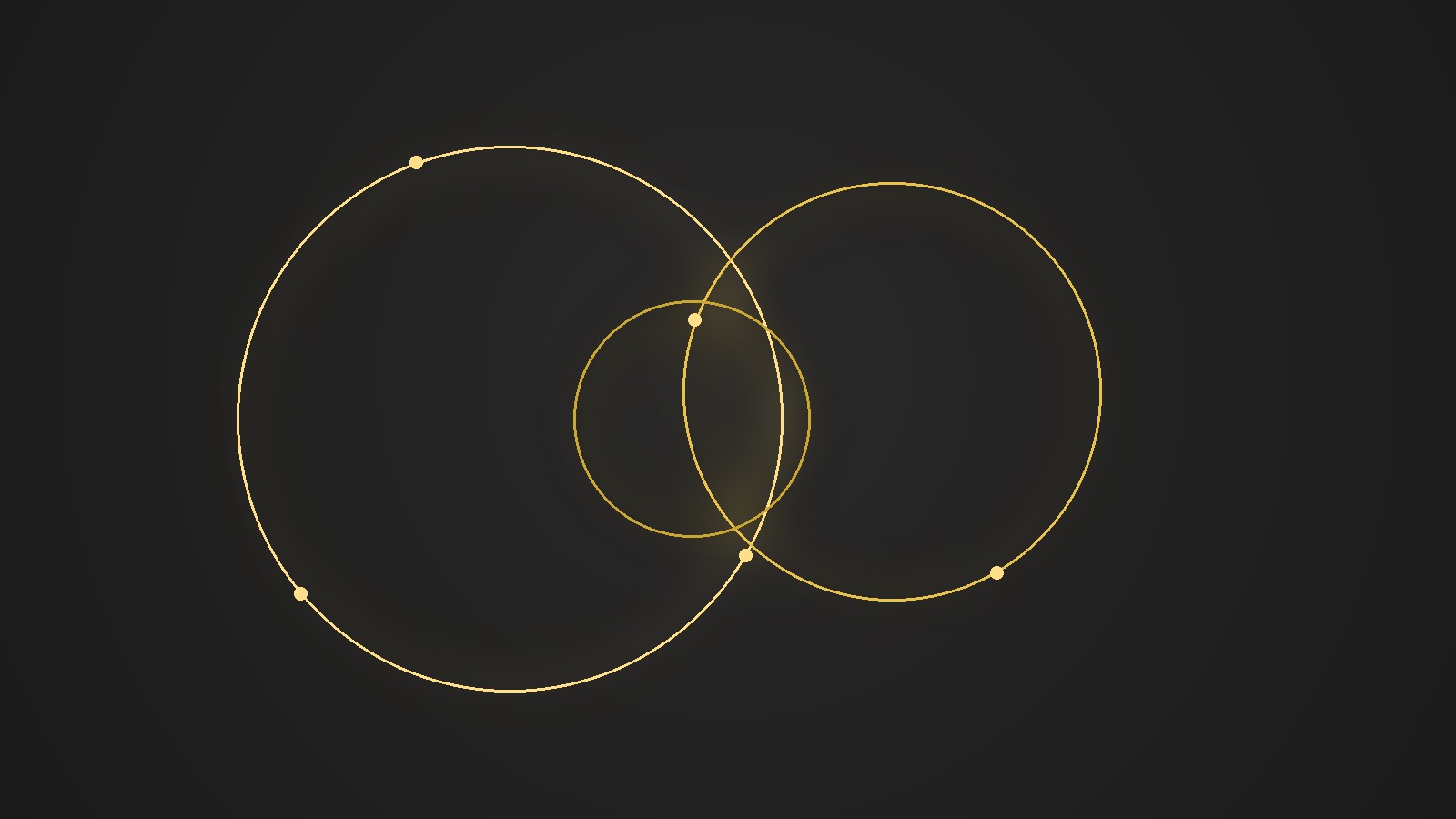 An abstract illustration of thin overlapping gold rings with a soft glow on a dark background, symbolizing connected strategies and portfolios.